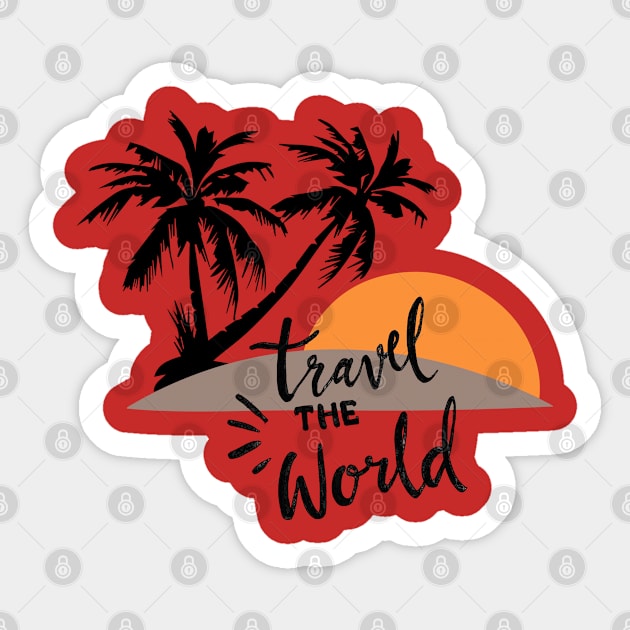 Travel the world Sticker by hiswanderlife